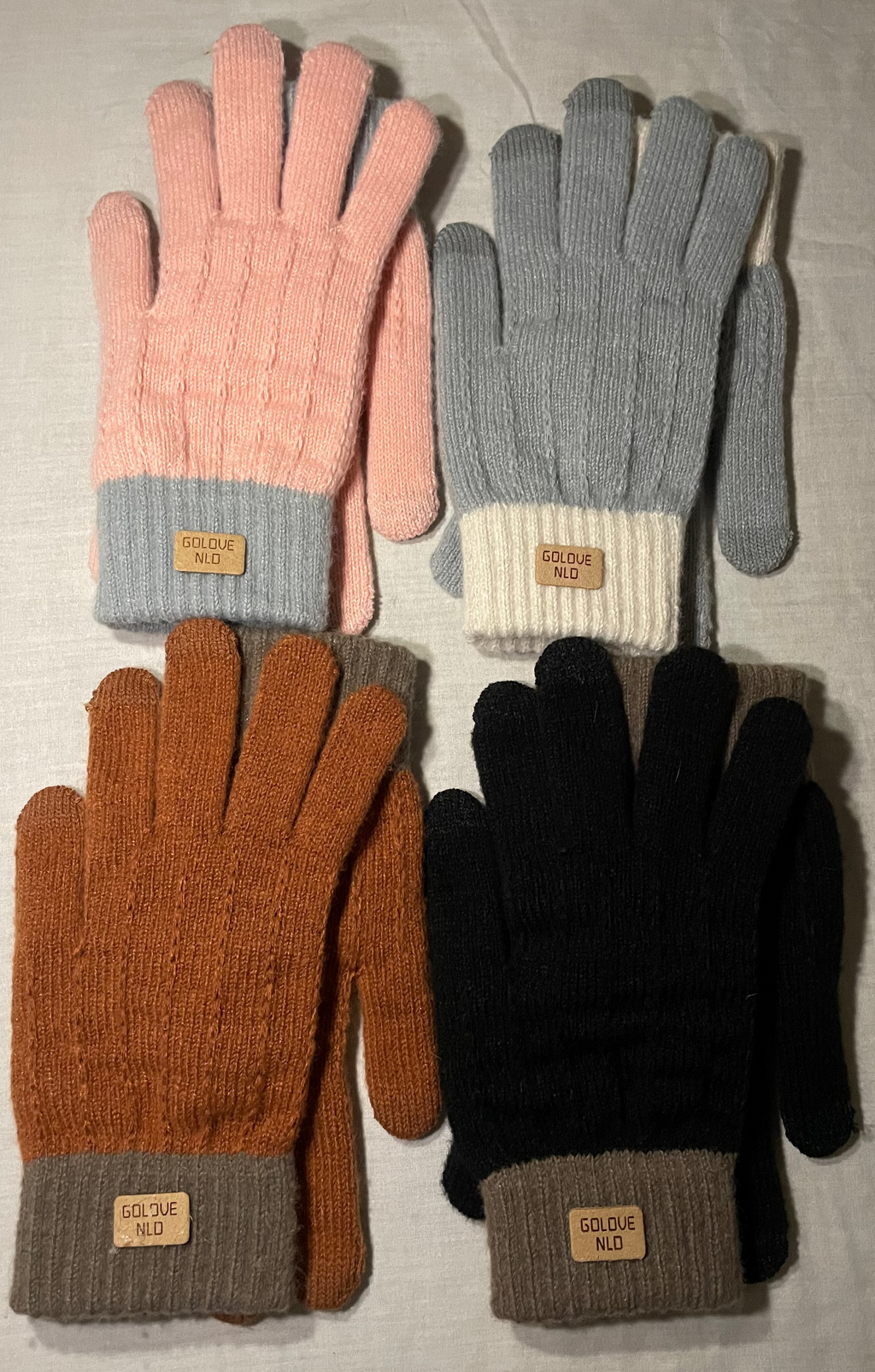 Knitted Touchscreen-Friendly Fleece Lined Gloves